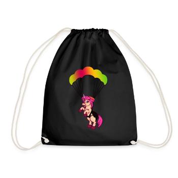 Voler en parapente - Sac de sport léger - noir - Devant