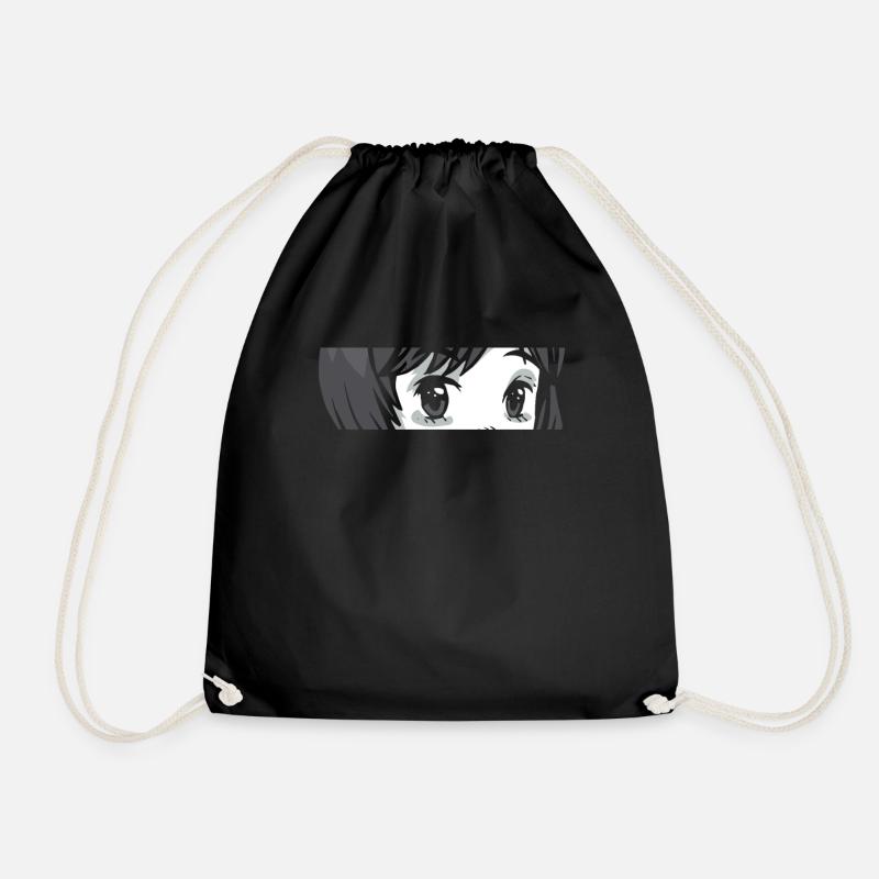 Manga - Drawstring Bag - black