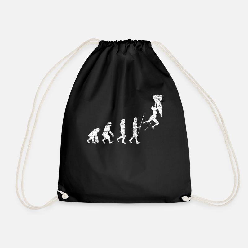 Climb - Drawstring Bag - black