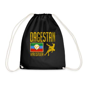 Lutteur du Daghestan, combattant du Daghestan, Daghestan - Sac de sport léger - noir - Devant