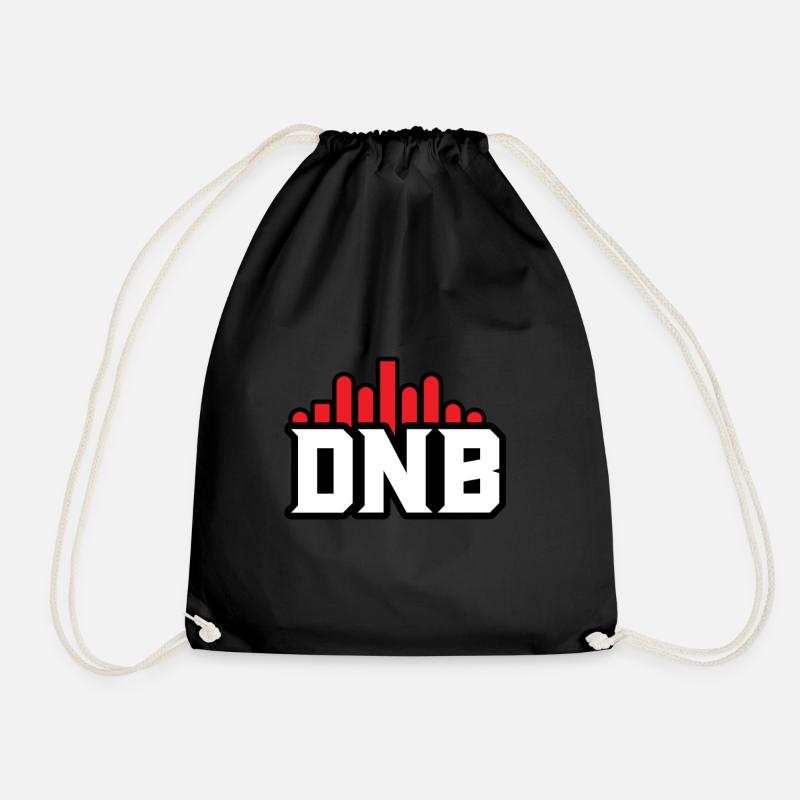 DNB Drum and Bass Dubstep Geschenk - Turnbeutel - Schwarz