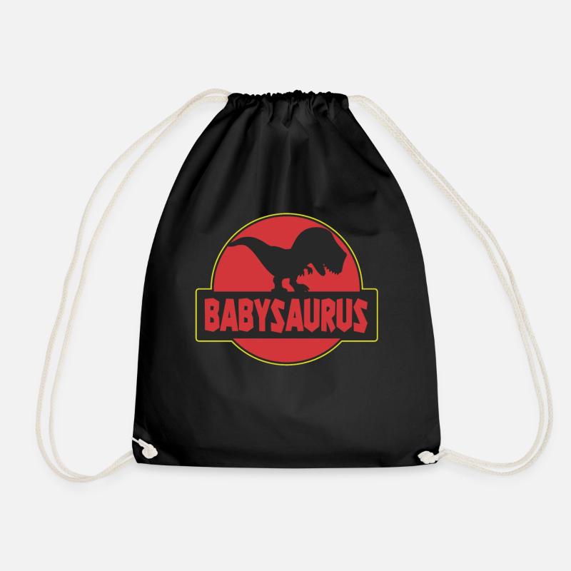Babysaurus dinosaure Trex Dino - Sac de sport léger - noir