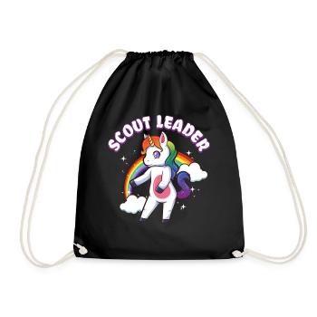 Scouting - Drawstring Bag - black - Front