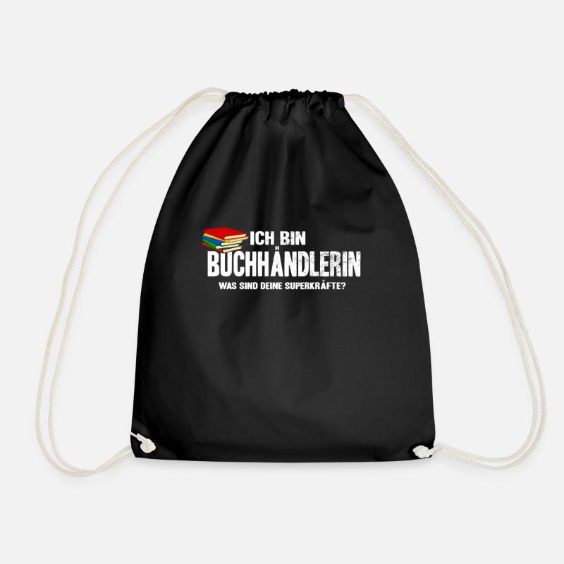 Buchhändlerin - Turnbeutel - Schwarz