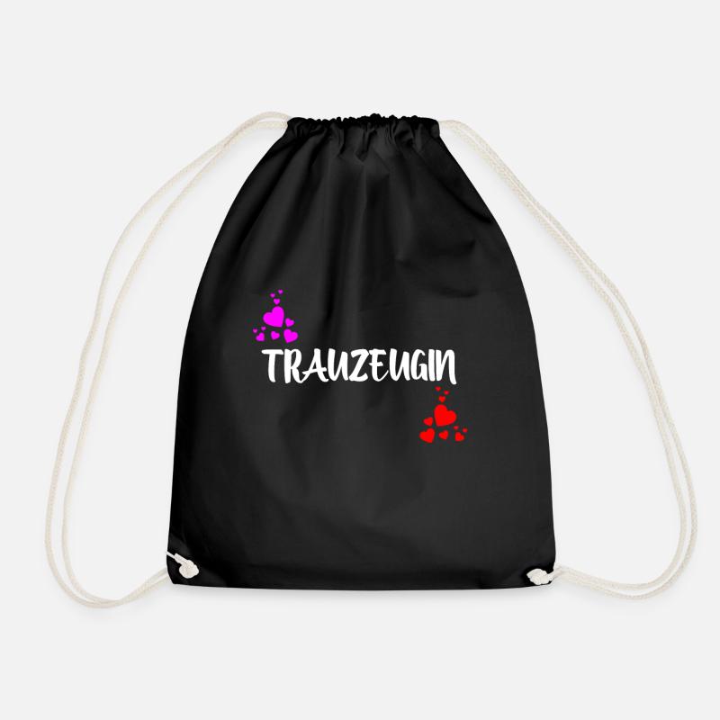 Trauzeugin - Turnbeutel - Schwarz