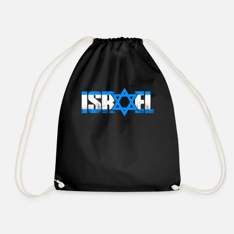 Israel Fan - Turnbeutel - Schwarz