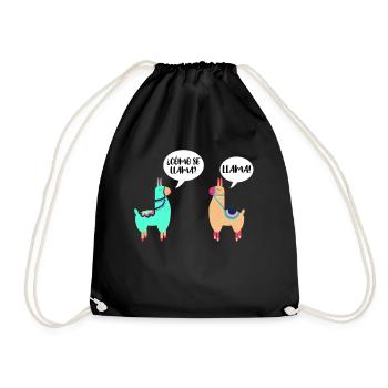 Como Se Llama Alpaca disant costume de lama cadeau - Sac de sport léger - noir - Devant
