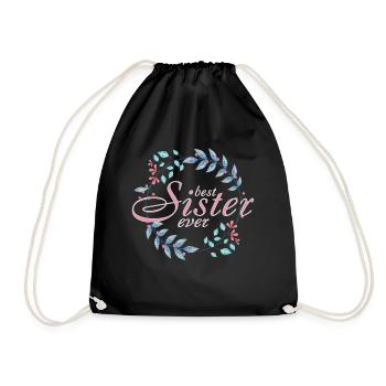 Best Sister - Drawstring Bag - black - Front