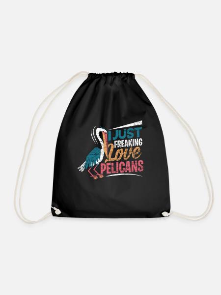pelican - Drawstring Bag - black
