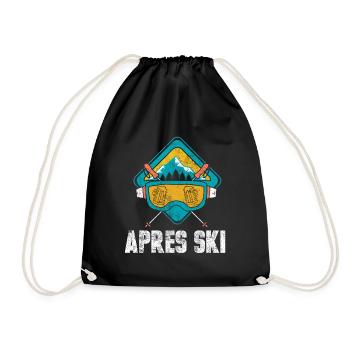 Apres ski - Drawstring Bag - black - Front