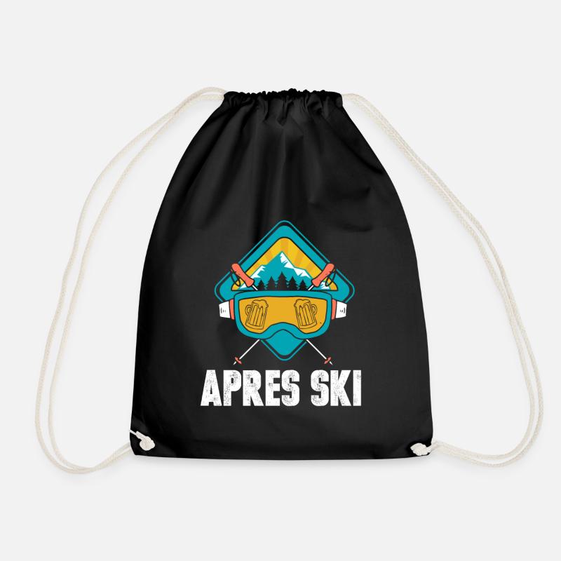 Vacances au ski après ski - Sac de sport léger - noir