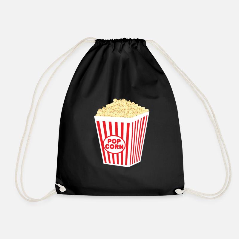 Popcorn Kostüm - Turnbeutel - Schwarz