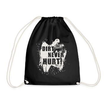jeep offroad - Drawstring Bag - black - Front
