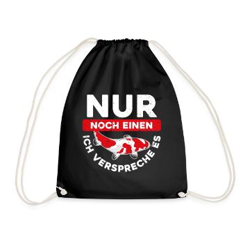 Koi Fan - Nur Noch Ein Koi Ich Verspreche es - Ges - Turnbeutel - Schwarz - Vorne