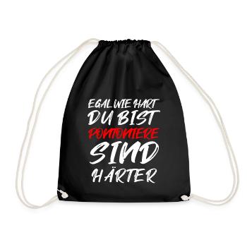 Pontonier Statement – Härter als der Rest - Turnbeutel - Schwarz - Vorne