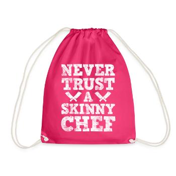 chef - Drawstring Bag - fuchsia - Front