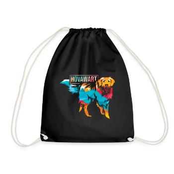 Chien Hovawart - Sac de sport léger - noir - Devant