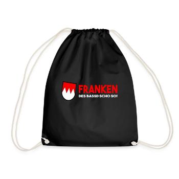 Franken Des Bassd Scho So - Turnbeutel - Schwarz - Vorne