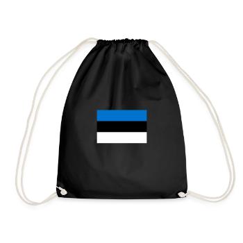 Estonie drapeau estonien drapeau - Sac de sport léger - noir - Devant