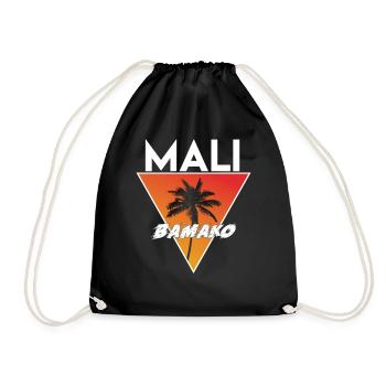 mali avec capital - Sac de sport léger - noir - Devant