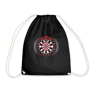 jeu de fléchettes - Sac de sport léger - noir - Devant