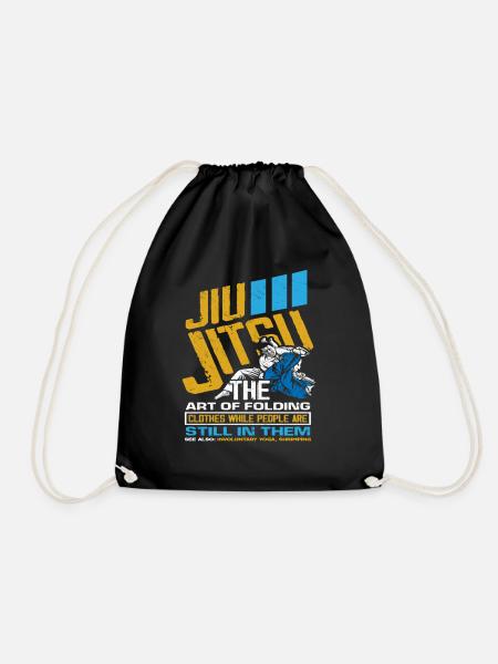 Jiu Jitsu - Drawstring Bag - black