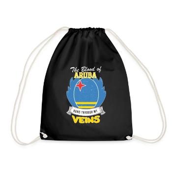 Le sang d'Aruba coule dans mes veines - Sac de sport léger - noir - Devant