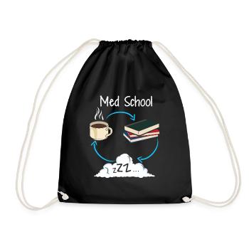 Étudiant en médecine étudiant en médecine étudiant cadeau - Sac de sport léger - noir - Devant