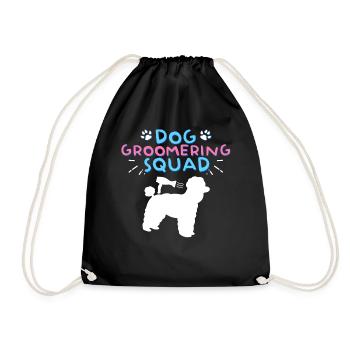 Chiens coiffeur chiens styler chien - Sac de sport léger - noir - Devant