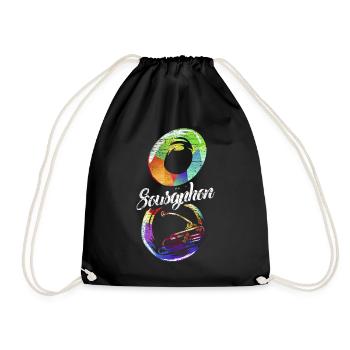 Sousaphon Geschenk - Turnbeutel - Schwarz - Vorne