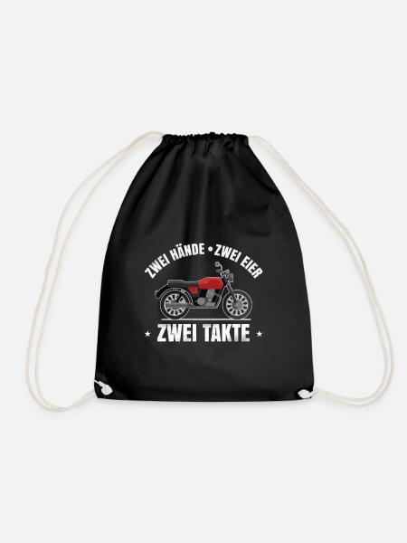 Mofa Moped - Ostmoped - Zweitakter - Turnbeutel - Schwarz