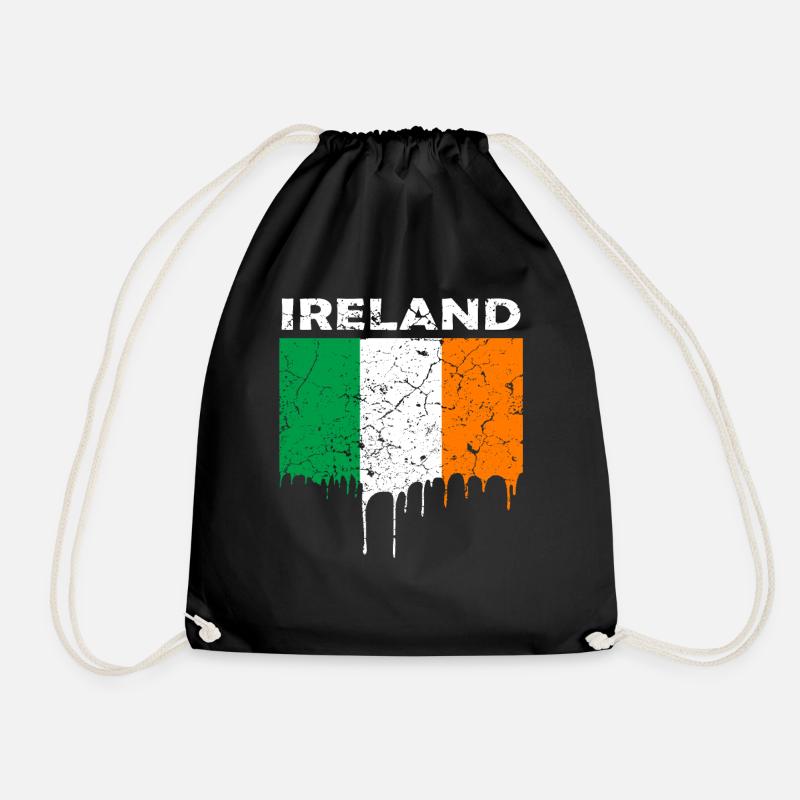 Irland Flagge - Turnbeutel - Schwarz