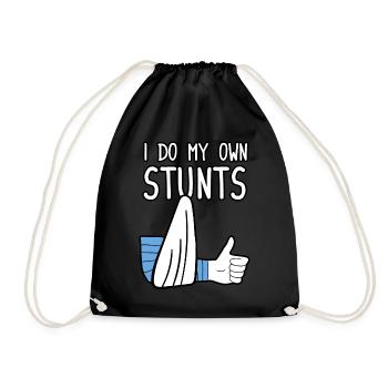 Je fais mes propres cascades - Sac de sport léger - noir - Devant