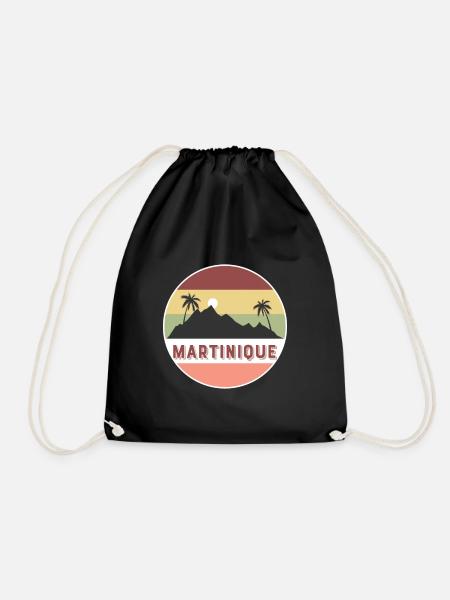pays et pays rétro martinique - Sac de sport léger - noir