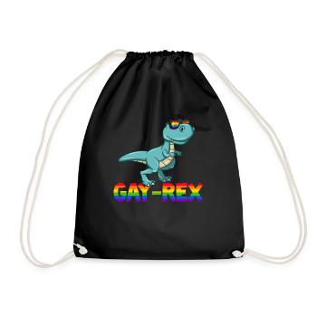 Gay Rex - Turnbeutel - Schwarz - Vorne