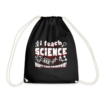 Professeur de sciences J'enseigne les sciences - Sac de sport léger - noir - Devant