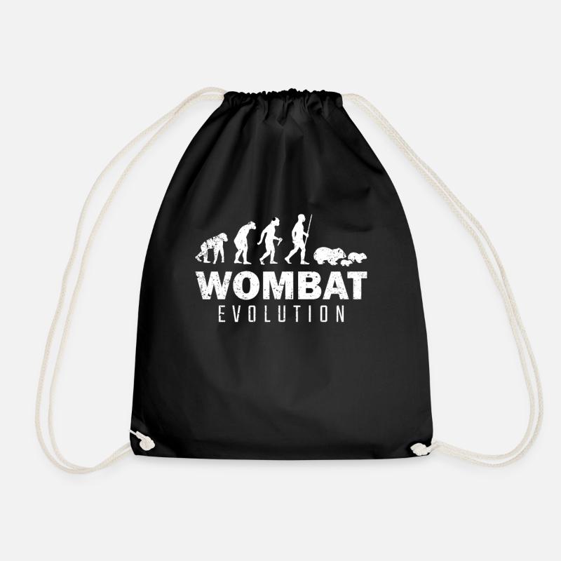 Wombats Wombat Evolution - Turnbeutel - Schwarz