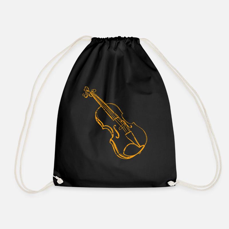 Violine - Turnbeutel - Schwarz