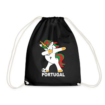 Football dab Licorne Portugal Portugais Portugais - Sac de sport léger - noir - Devant