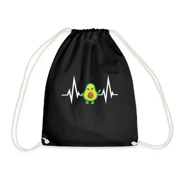 Rythme cardiaque Avocat - Sac de sport léger - noir - Devant