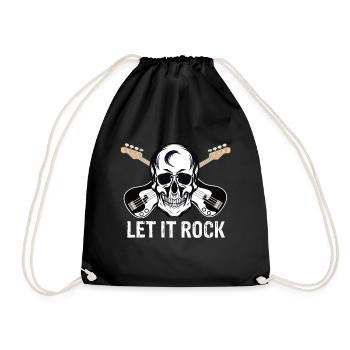 Rock Music - Drawstring Bag - black - Front