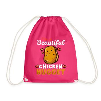 Chicken Nuggets - Drawstring Bag - fuchsia - Front