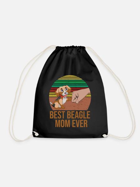 Beagle Mom cadeaux pour Beagle - Sac de sport léger - noir