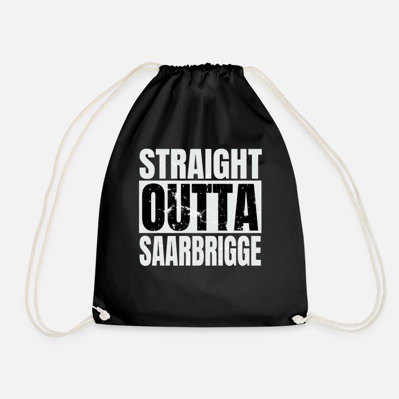 Saarland Saarbrigge Saarbrigger Saar - Turnbeutel - Schwarz