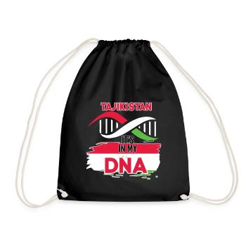 Tajikistan is in my DNA - Drawstring Bag - black - Front