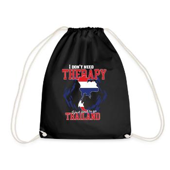 Je n’ai pas besoin de thérapie - thaïlande - Sac de sport léger - noir - Devant