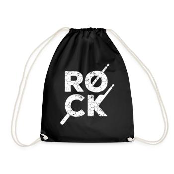 Rock rocker drums batteur - Sac de sport léger - noir - Devant