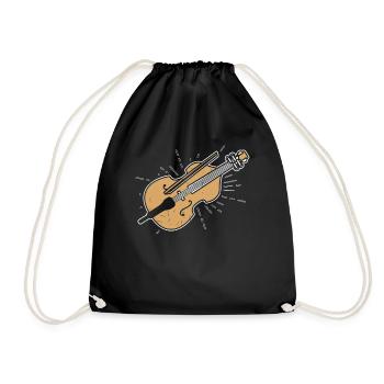 Cello - Turnbeutel - Schwarz - Vorne
