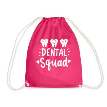 Dental technician ZFA dentist - Drawstring Bag - fuchsia - Front