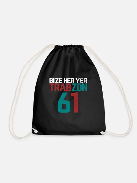 bize her yer trabzon - Turnbeutel - Schwarz